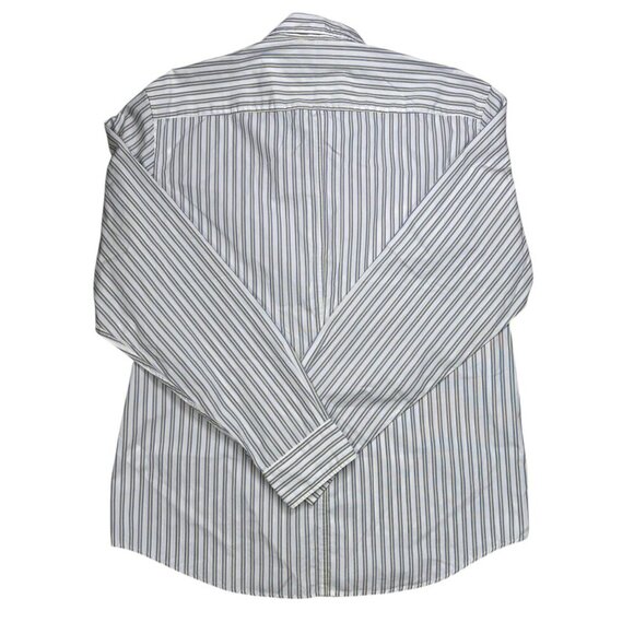 Frank & Eileen Finbar Large Striped Long Sleeve Men Preppy - Picture 3 of 5